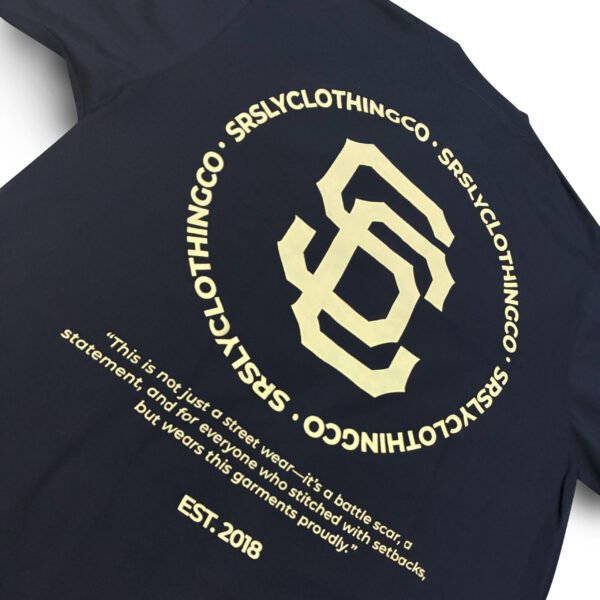 Monogram Tee - Navy Blue