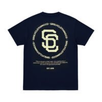 Monogram Tee - Navy Blue